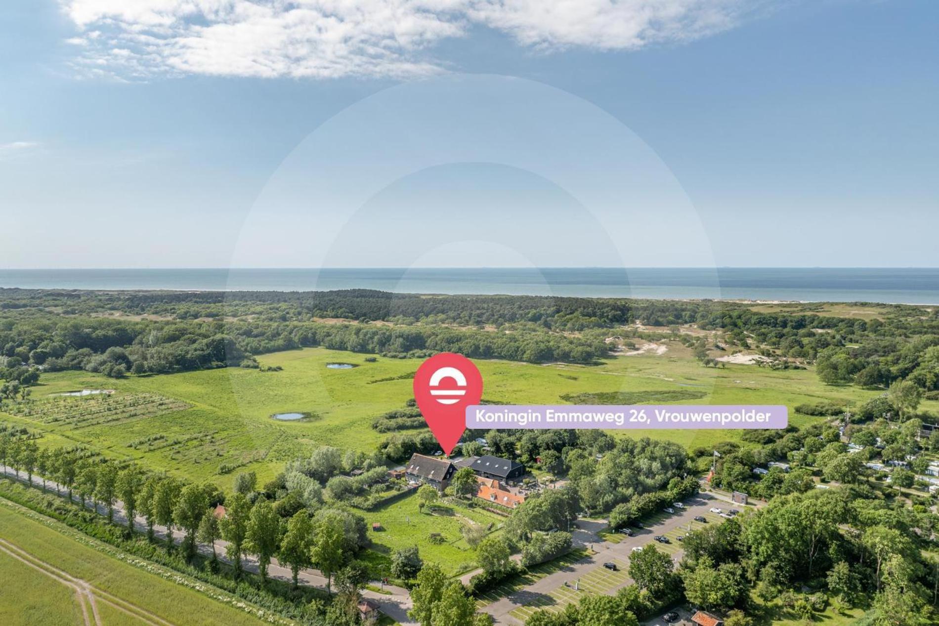 Vakantiewoning - Kon. Emmaweg 26 | Vrouwenpolder 'Uitspanning Oranjezon' 외부 사진