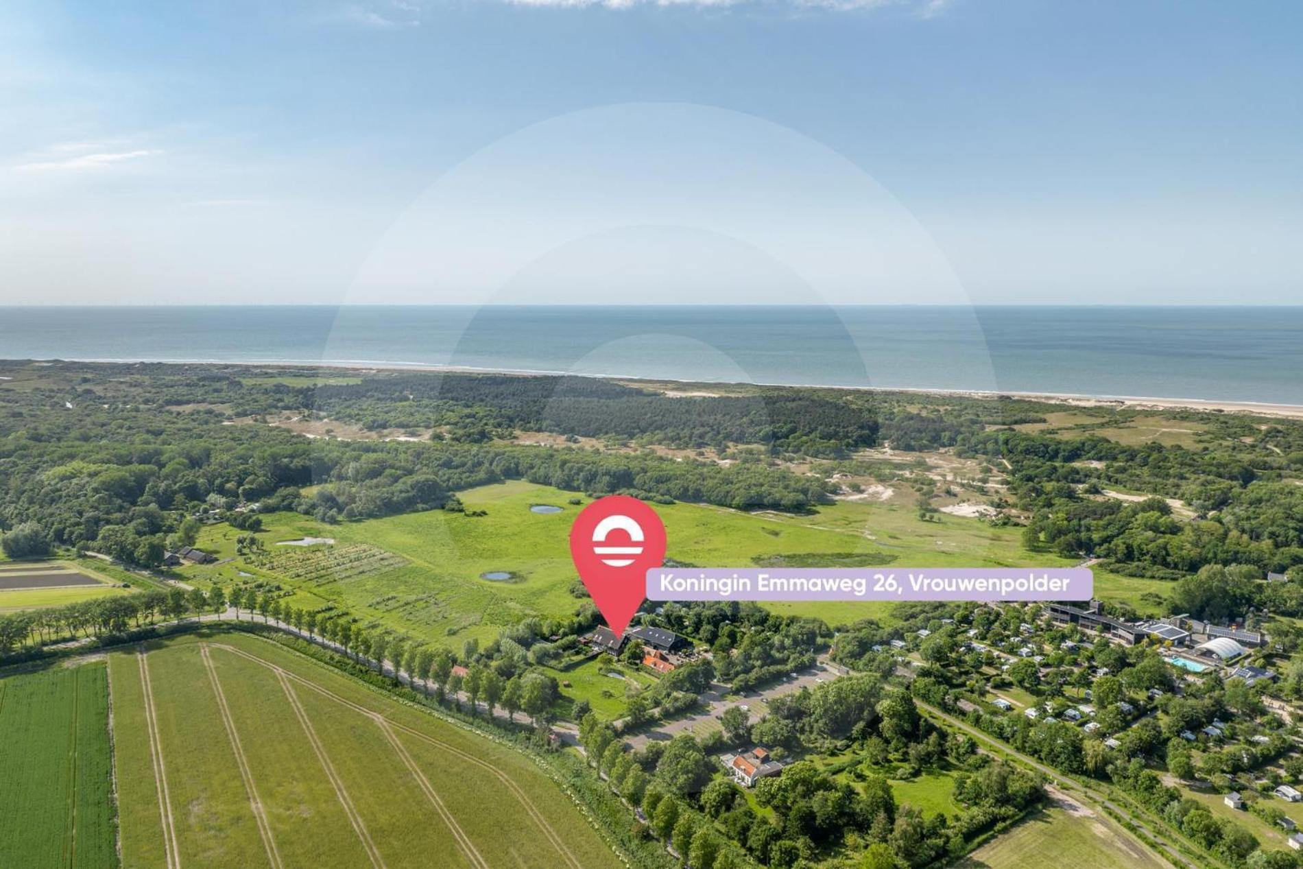 Vakantiewoning - Kon. Emmaweg 26 | Vrouwenpolder 'Uitspanning Oranjezon' 외부 사진
